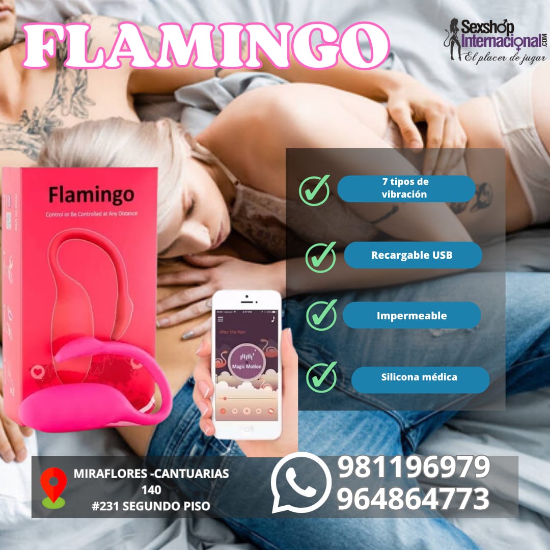 BALA VIBRADORA-FLAMINGO-DOBLE ESTIMULACION-DE SILICONA-DE APLICACION-SEXSHOP LIMA 971890151 